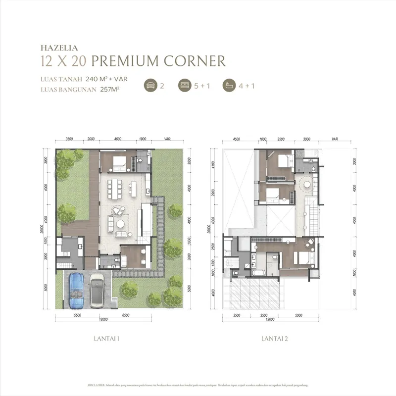 Hazelia 12×20 Premium Corner — Floorplan