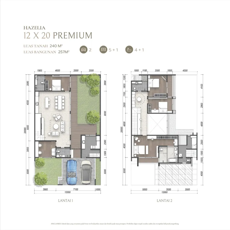 Hazelia 12×20 Premium — Floorplan