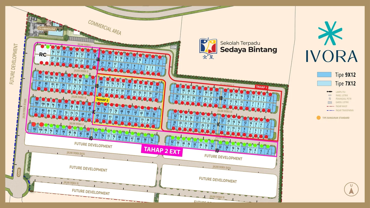 Siteplan Ivora — Summarecon Bandung